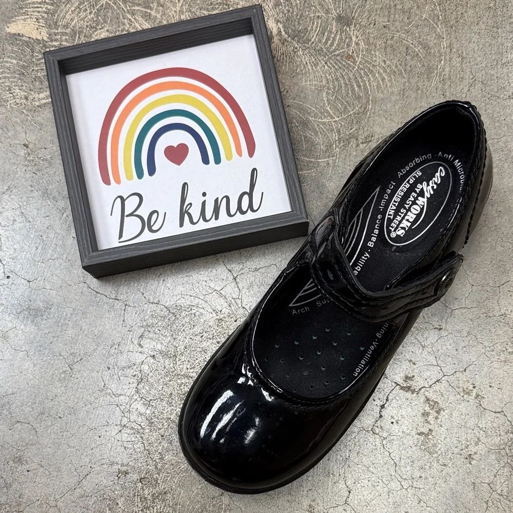 Easy Street Black Patent Mules